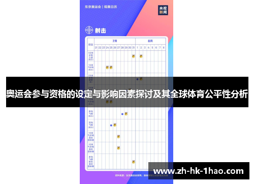 奥运会参与资格的设定与影响因素探讨及其全球体育公平性分析